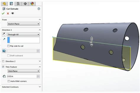 solidworks model a rolled part in sheet metal with overlap|solidworks rolling sheet metal parts.